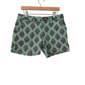 Red Camel Women's Size 3 Short Shorts Mint Green Color With Paisley Designs